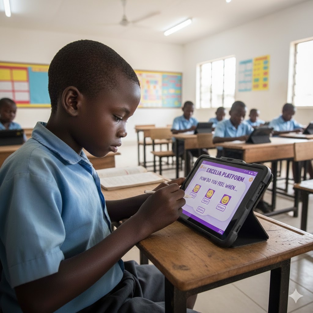Students using computers